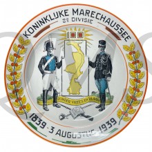 Wandbord 1939 Nederlandse Marechaussee 2e Divisie (Compagnie Limburg)