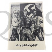 Postkarte militair 1940 Und Ihr habt doch gesiegt! 