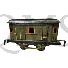 A479 Vintage 1930 JEP France Wagon Ciwl Sheet Metal Lithograph O Zero L 12.6 CM