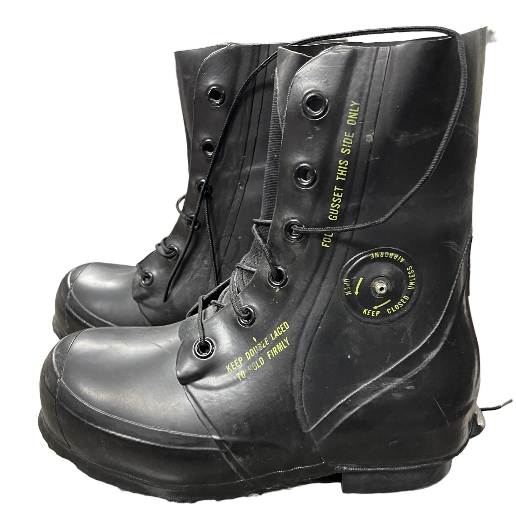Black Mickey Mouse Boots With Valve