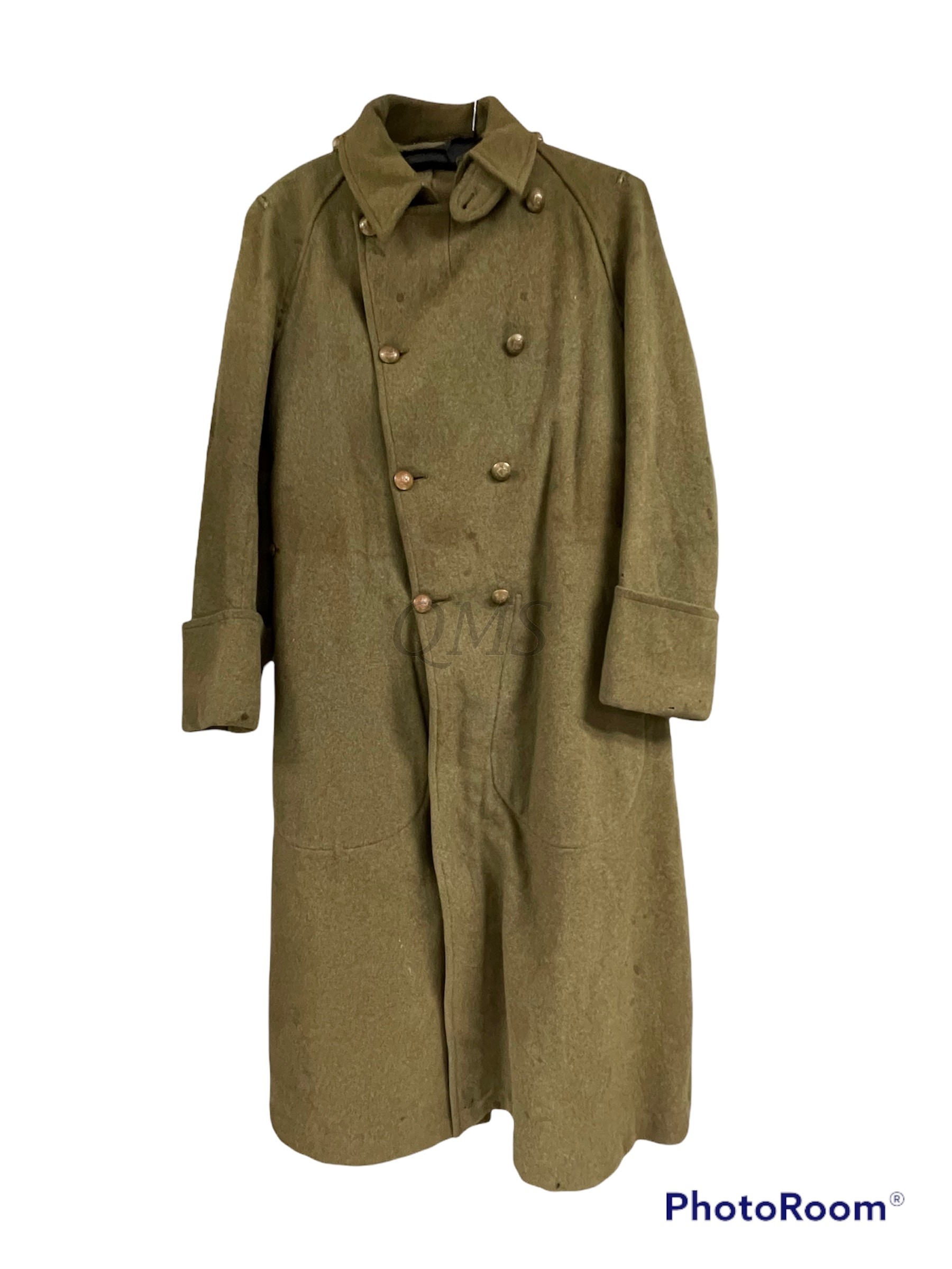 WW1 Greatcoat , Officers Trench warm , Duke of Cornwall's light Infantry