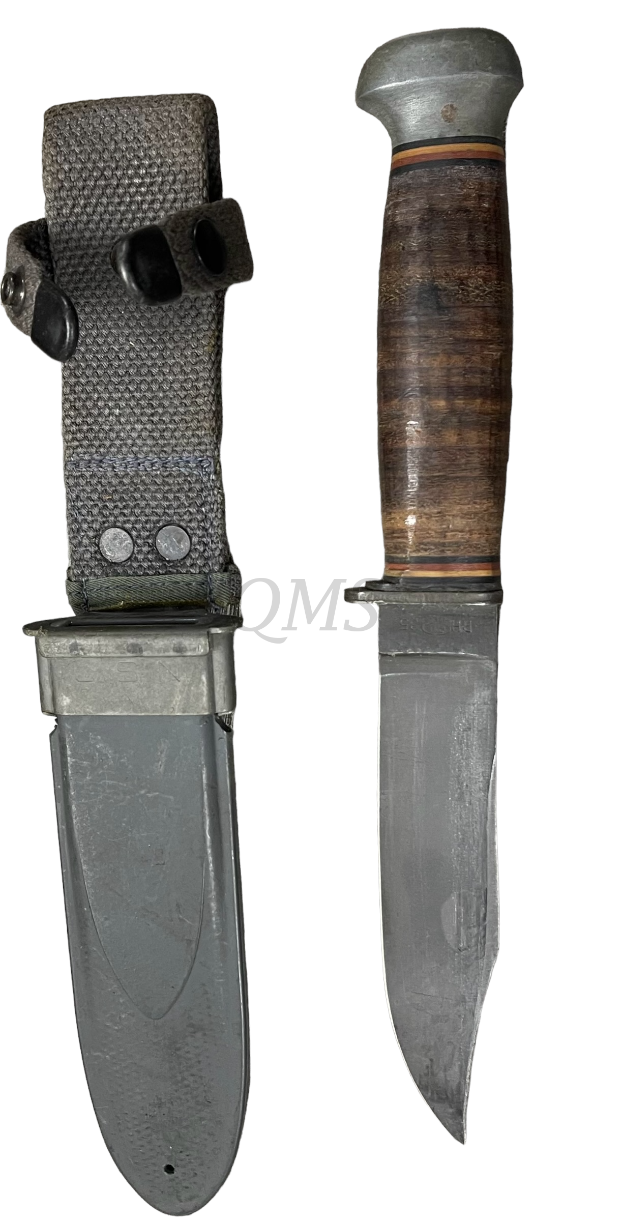 WWII Navy USN Mark 1 Fighting Knife by PAL RH-35 with Mk1 Scabbard