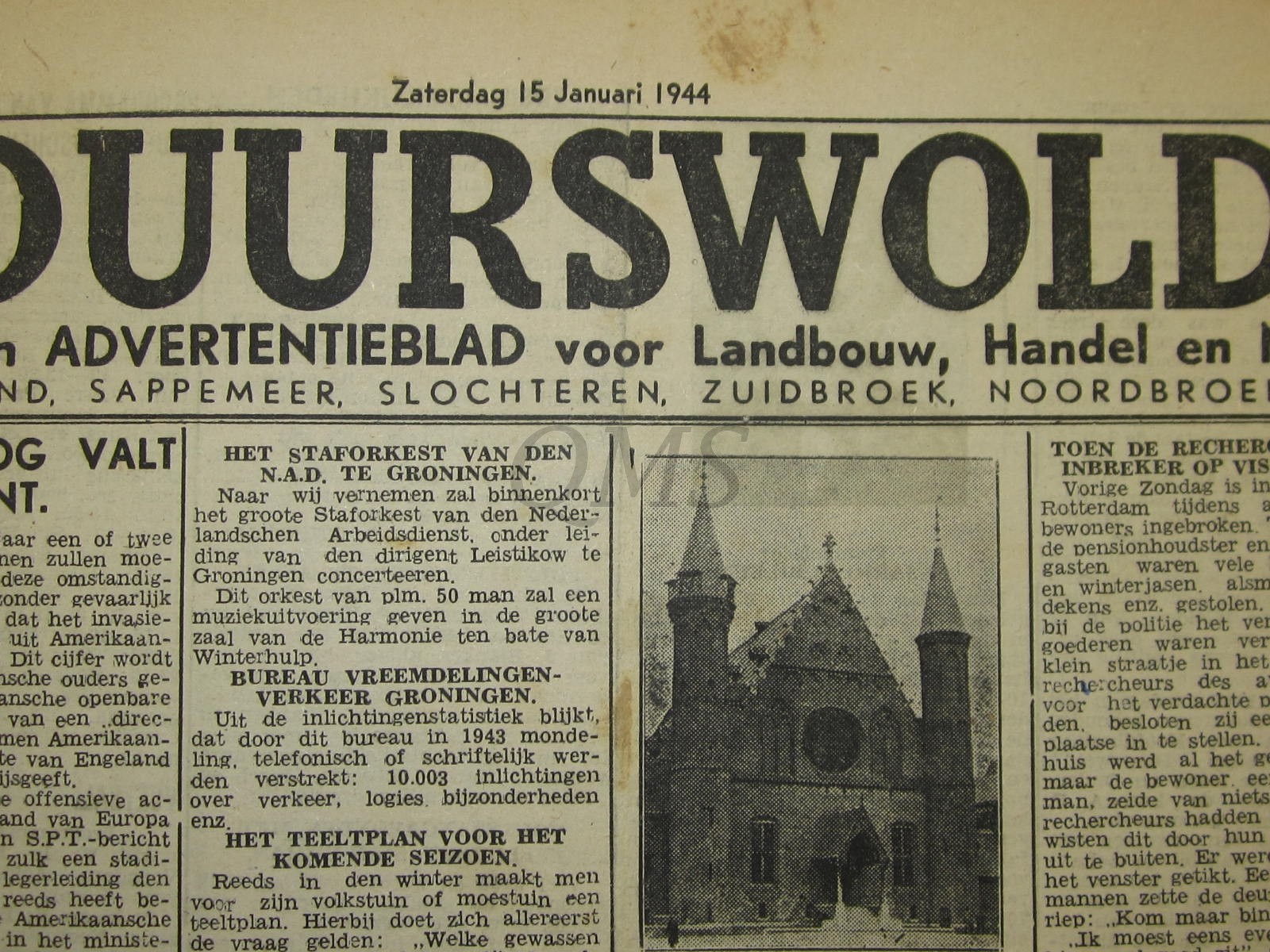 Krant Duurswold zaterdag 15 jan 1944