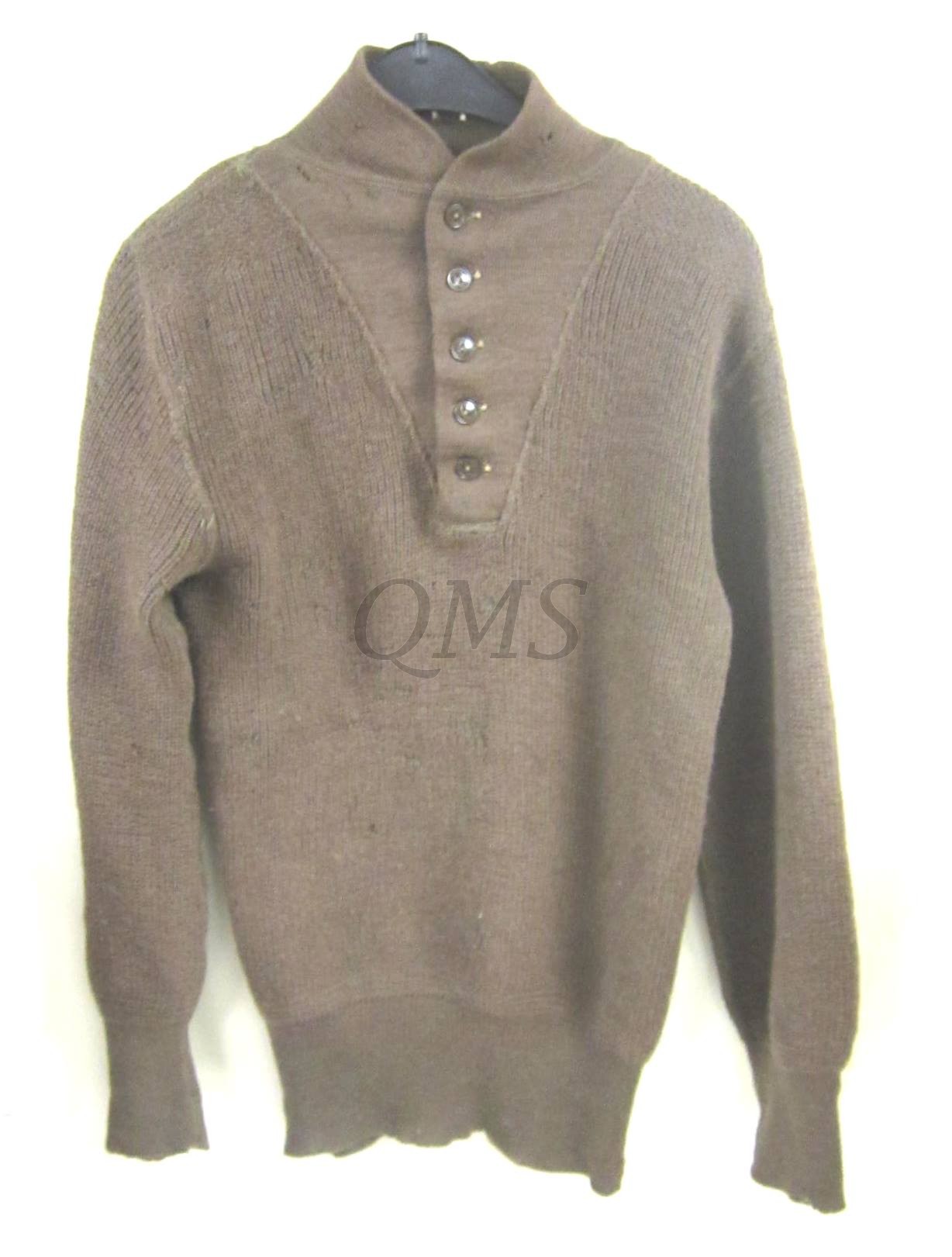 WW2 U.S. Army Men s High Neck Sweater 5 button
