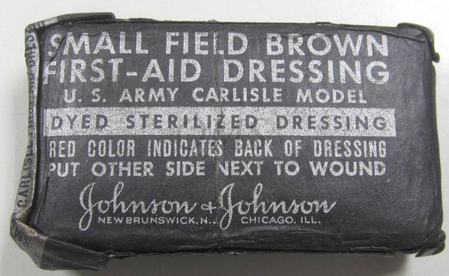 First aid field dressing brown small WW2