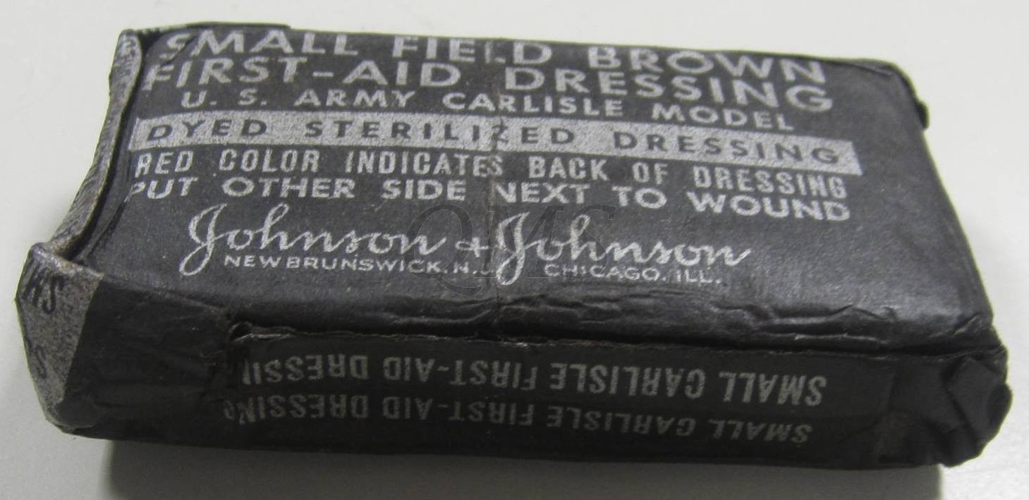 First aid field dressing brown small WW2