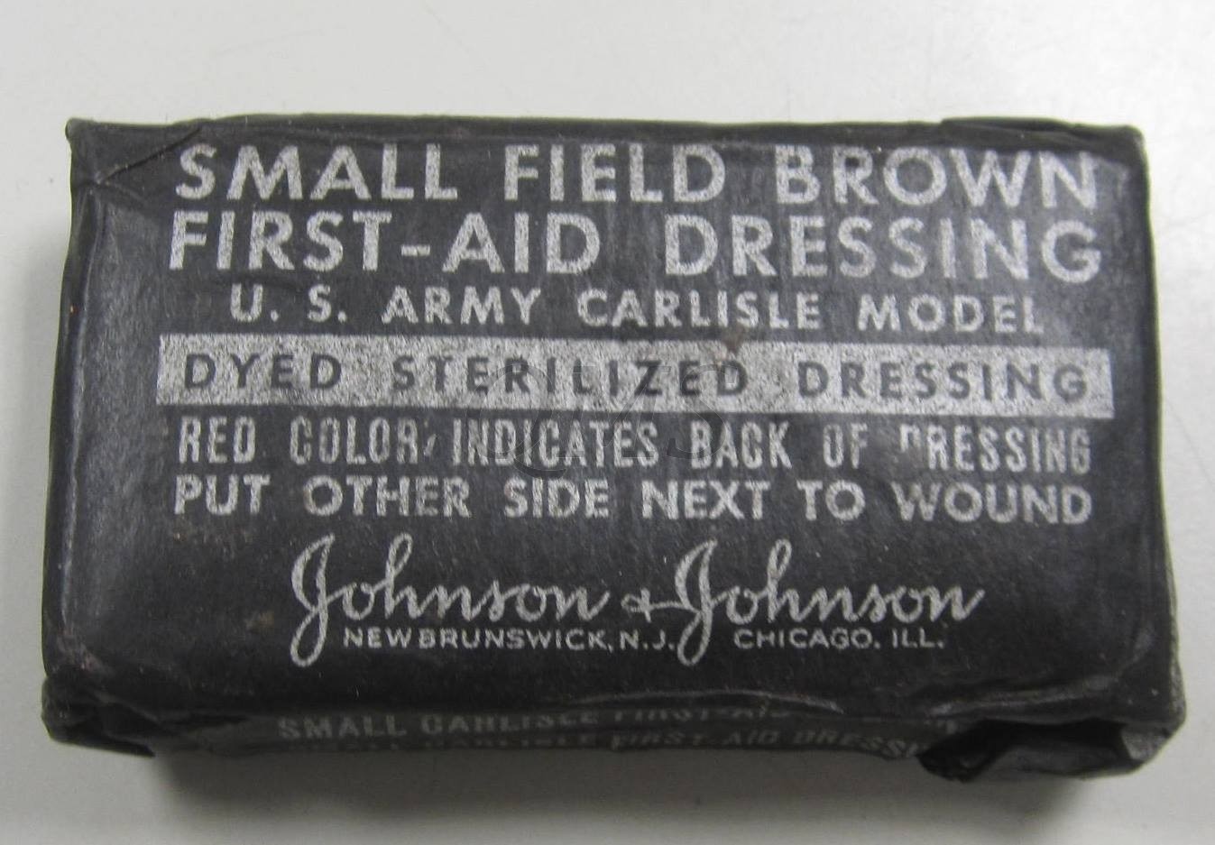 First aid field dressing brown small WW2