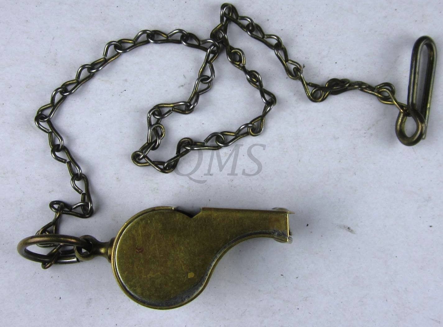 WWII Regulation US Army Brass Military Whistle