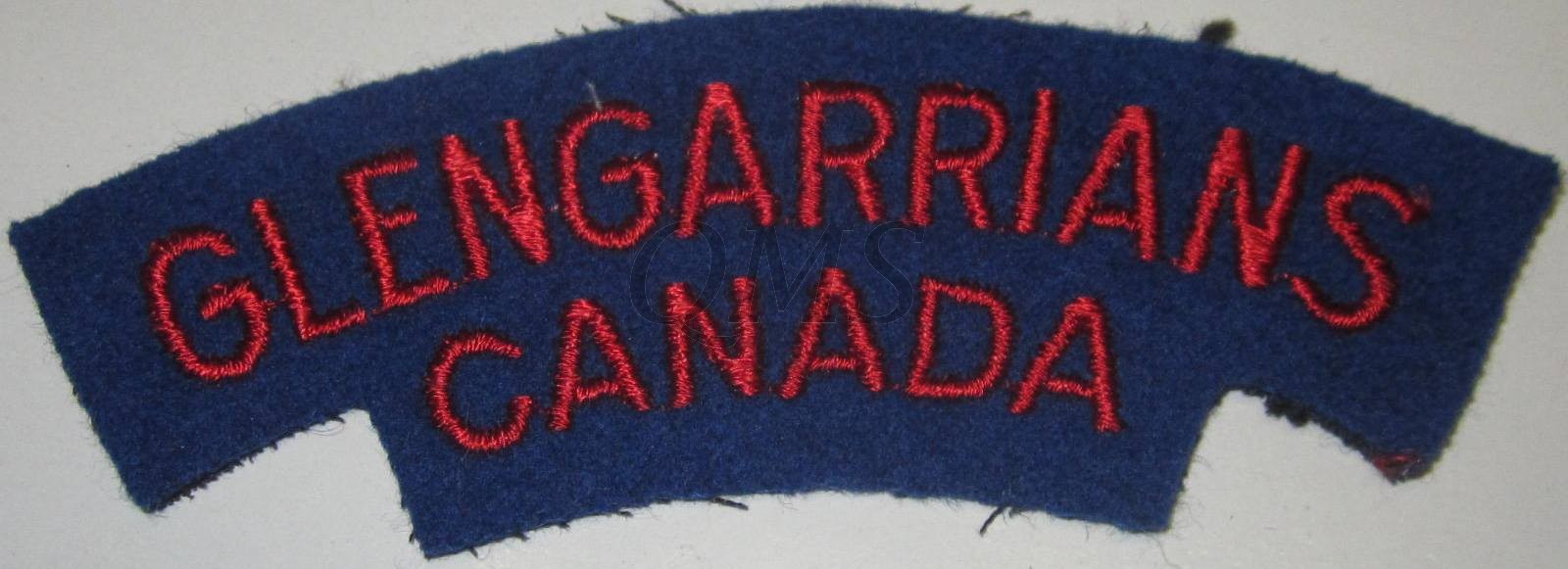 Shoulder flash Glengarrians , The Stormont, Dundas and Glengarry