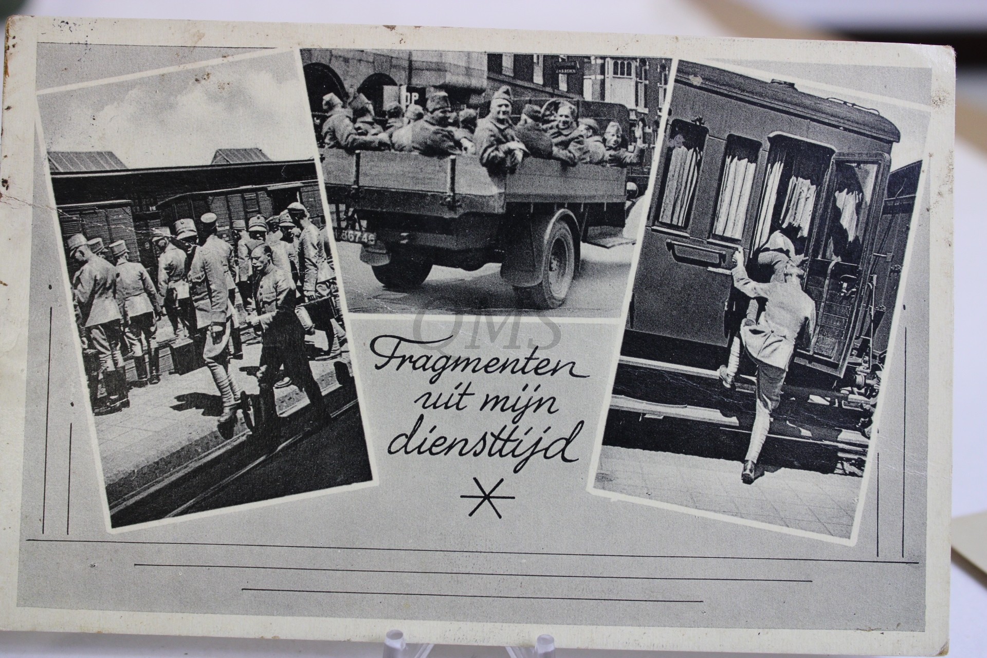 Prent briefkaart mobilisatie 1940 Fragmenten uit mijn diensttijd (98)