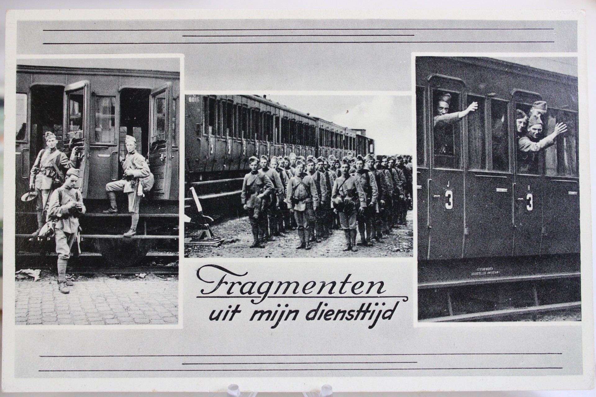 Prent briefkaart mobilisatie 1940 Fragmenten uit mijn diensttijd
