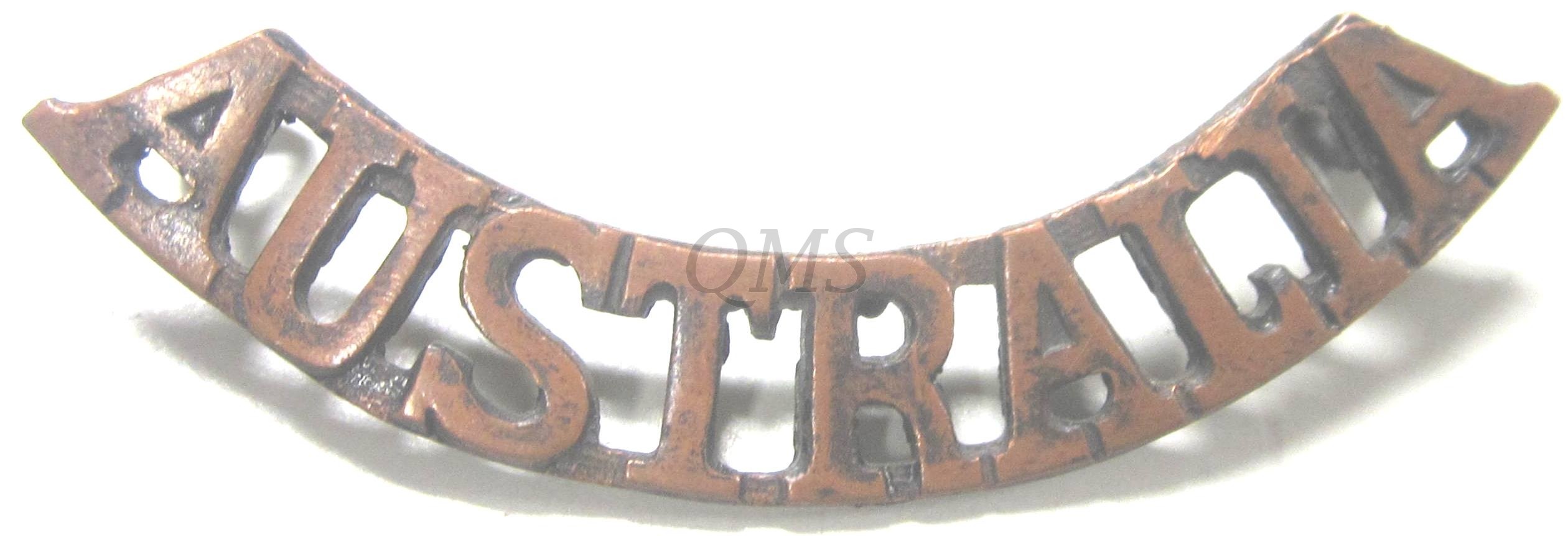 Shoulder title brass AUSTRALIA