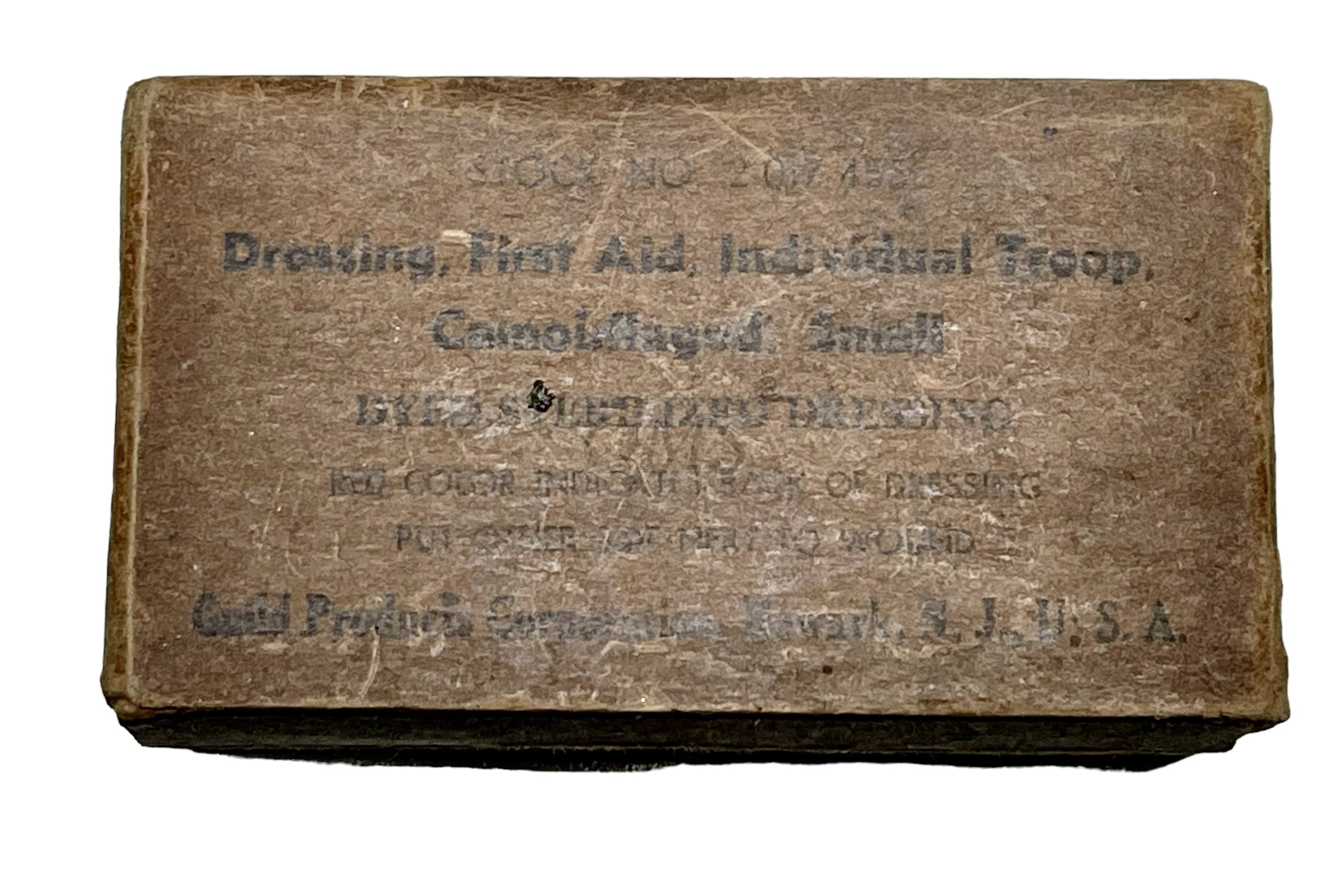 Small FirstAid Dressing, U.S. Army Carlisle Model or Packet FirstAid