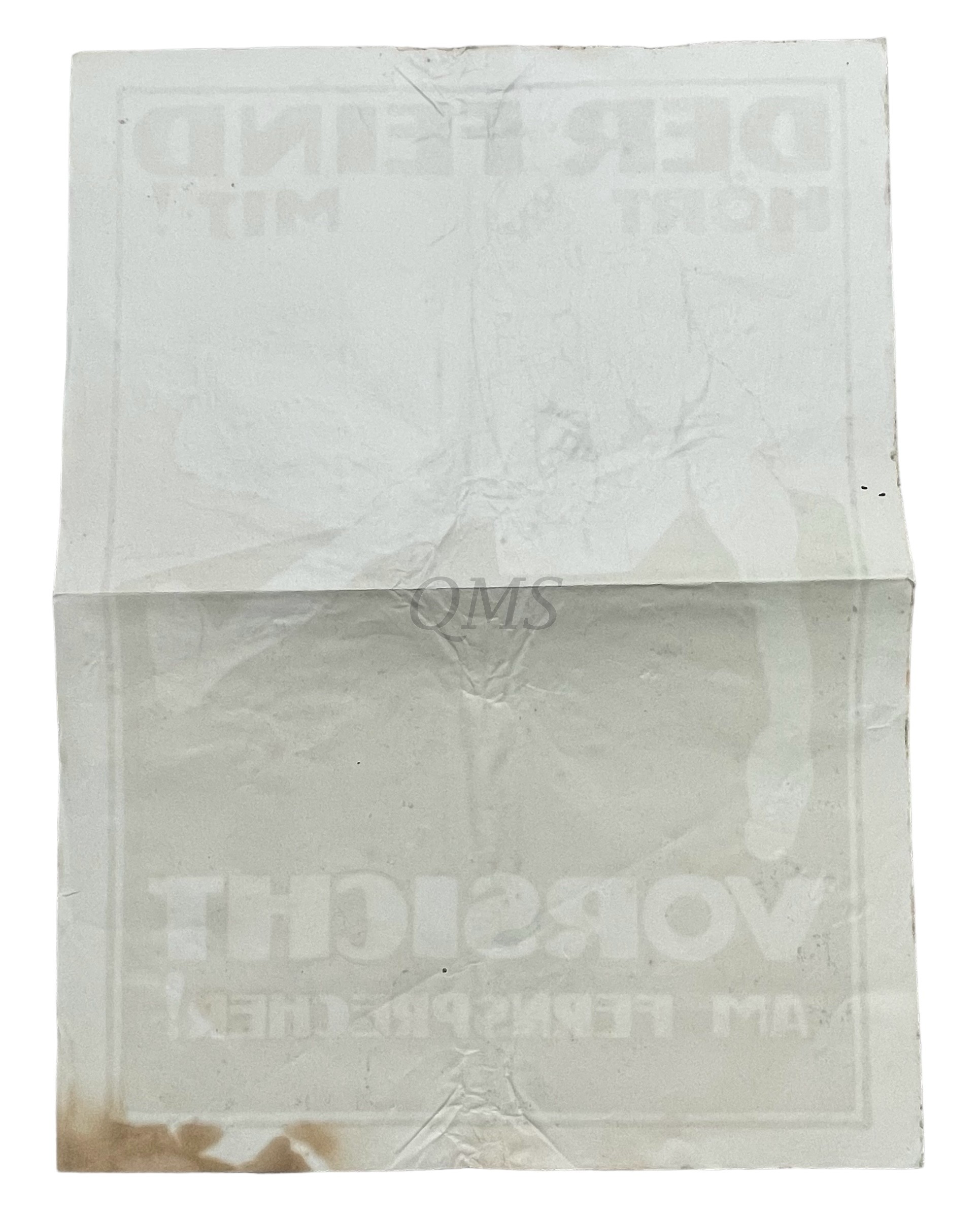 WK1 Poster Der Feind Hört Mit! [The Enemy Listens Too!]