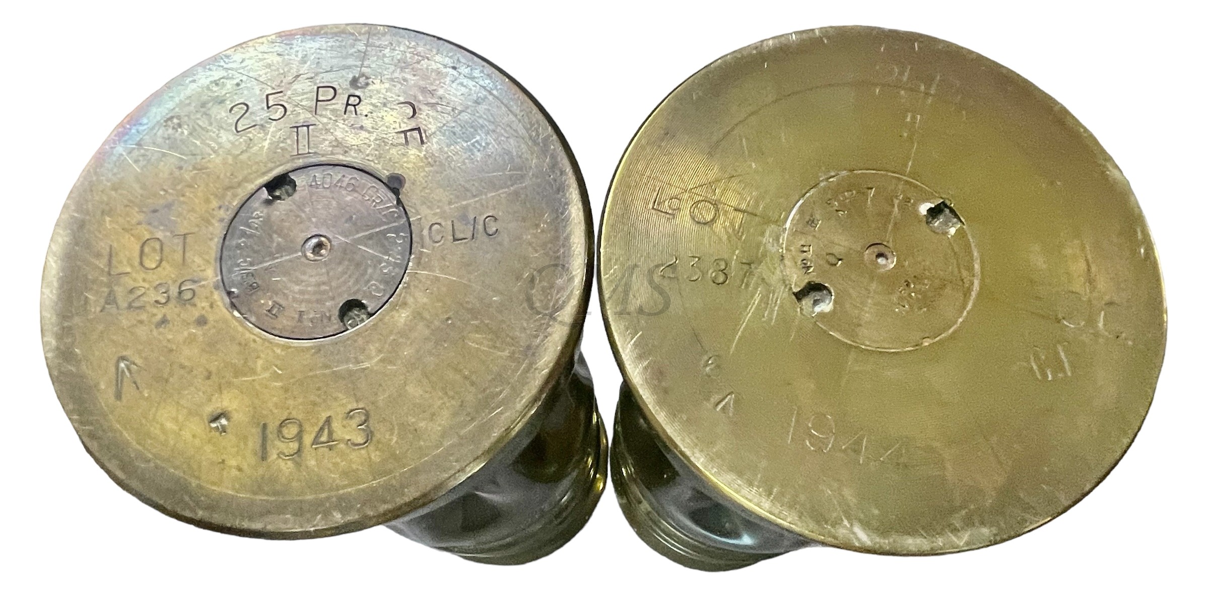 “Trenchart” 25 pdr set shells