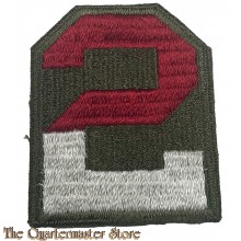 Mouwembleem 2nd army  (Sleeve patch 2nd army green backing)
