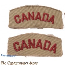Shoulder flashes CANADA RCAF summer/tropical tunic