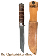Knife U.S.M.C. KA-BAR with leather scabbard