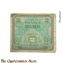 US Army Invasion money 2 Francs 1944