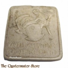 WHW Spendenabzeichen des Deutschen Volkes (5. Reichsstraßensammlung): "Kämpft gegen die Not - Schützt Mutter und Kind", 1935
