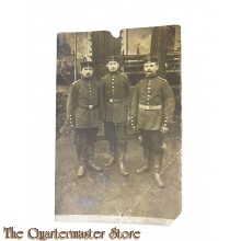 Studio photo 1915 3 Deutsche Soldaten in uniform 