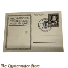 Postkarte , Europaisches Postkongress Wien 1942