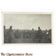 Photo 1916 Deutsche Offiziere inspektieren die Soldaten