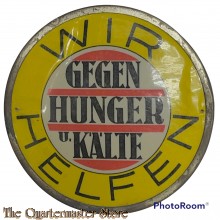 Türplakette Wir helfen gegen Hunger und Kalte (Door plaque We help against Hunger and Cold WhW)