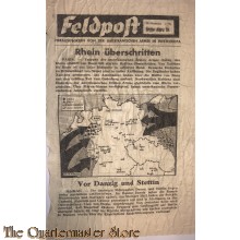 Alliiertes Propagandaflugblatt 2.Weltkrieg, Feldpost 26 no 12 HG dritte Marz