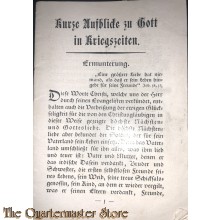 Brochure Kurze Aufblicke zu Gott in Kriegszeiten 1915