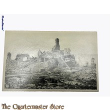 Postcard 1914-18 Puinen van Diksmuide Het Stadshuis
