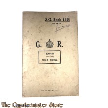 British army WW2 S.O. Book 136 1/2 (Gebruikt Ned Indie)