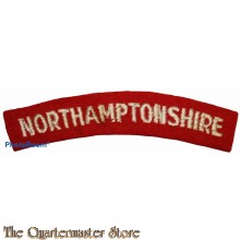 Shoulder flash Northamptonshire Regiment