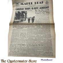 Newspaper, The Maple Leaf , for Canadian forces Vol 3 no 89, July 7. 1945