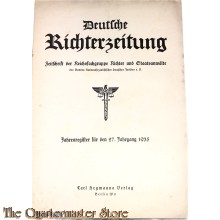 Deutsche Richterzeitung  Jahresregister fur den 27. Jahrgang 1935