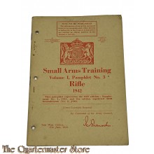 Manual small arms training Pamphlet no 3 vol 1 Rifle