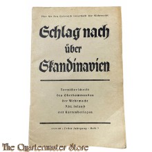 Tornisterschrift 1 Jrg Heft 7 1939/40 Schlag nach uber Skandinavien