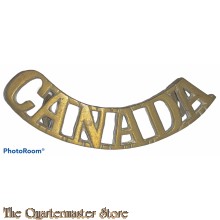 Shoulder title arched CANADA (brass)