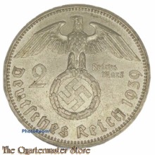 German 2 Reichs Mark Deutsches Reich 1939 (silver)