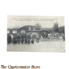 Feld postkarte 1914-18 Verbundete im Deutschen Gefangenen lager in Wahn 1914, Wasserholen zum Geschirr-reiningen
