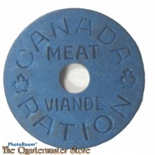 Token Canada Meat ration WW2