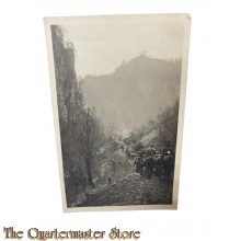 (Studio Photo) Postkarte 1916 Osterreich kavalerie mit Pferde in die Berge
