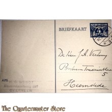 Briefkaart 1942 met 4 cent postzegel