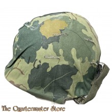 Vietnam War M1 Helmet with Reversible Camouflage Cover
