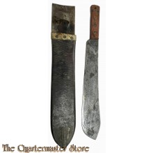 British machete with leather scabbard 1944