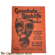 Booklet Gasschutz....gashilfe 1934 (German Gas Protection Instruction Booklet)