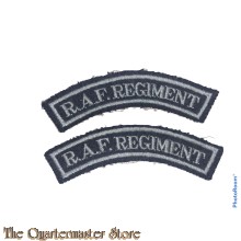 Shoulder titles RAF Regiment embroided