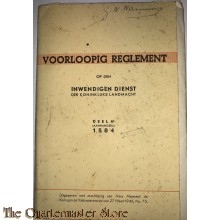 Voorschrift  No 1584 (voorl. Reglement) op den inwendigen Dienst der KL deel A1