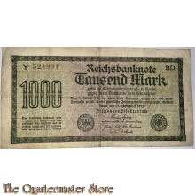 Reichsbanknote  1000 Mark 1922