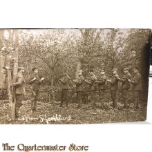 Foto ned soldaten poserend als executie peleton 1916 Waalwijk